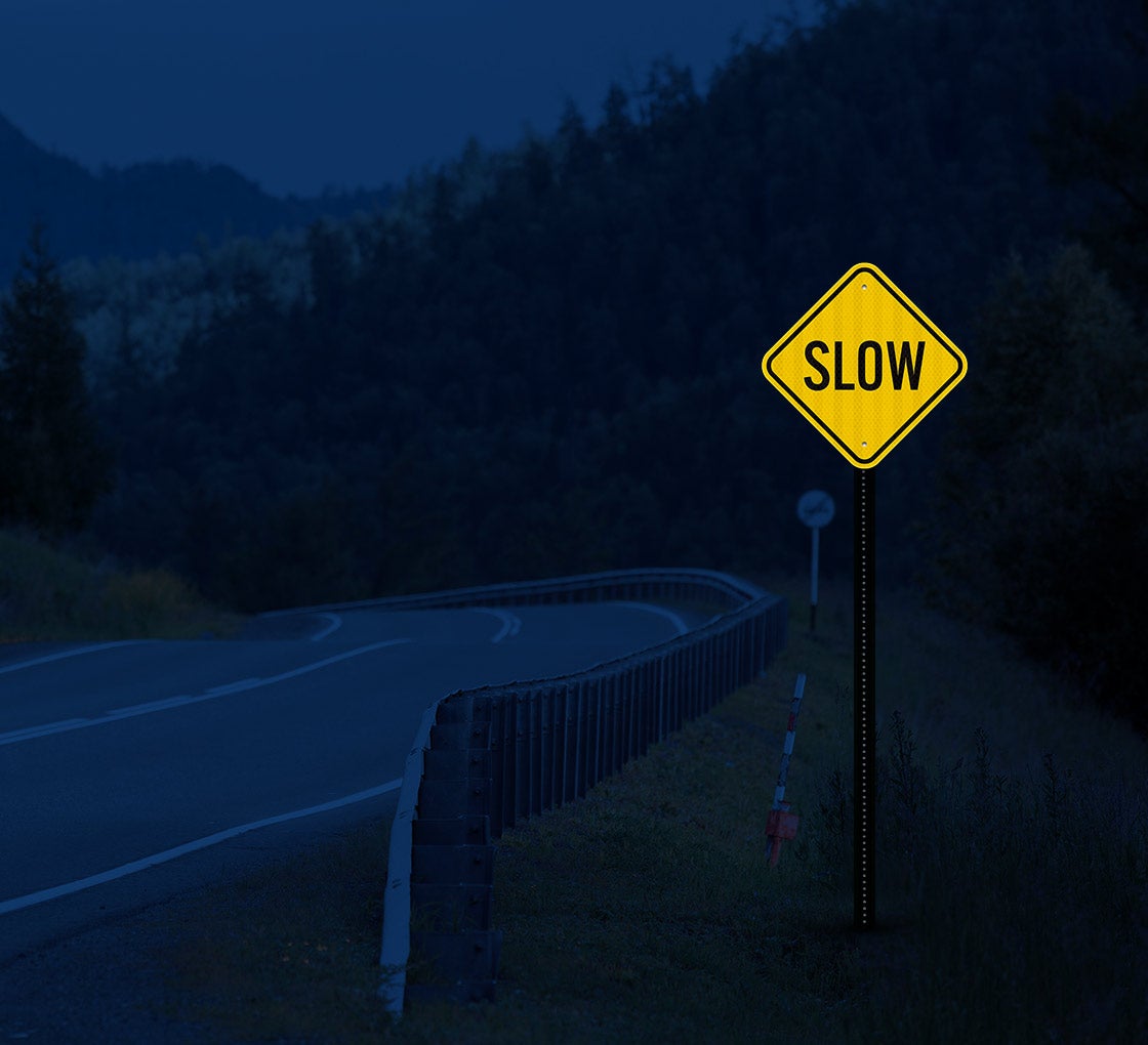 slow ロードサイン Stop / Slow Rigid Sign - Save 10% Instantly