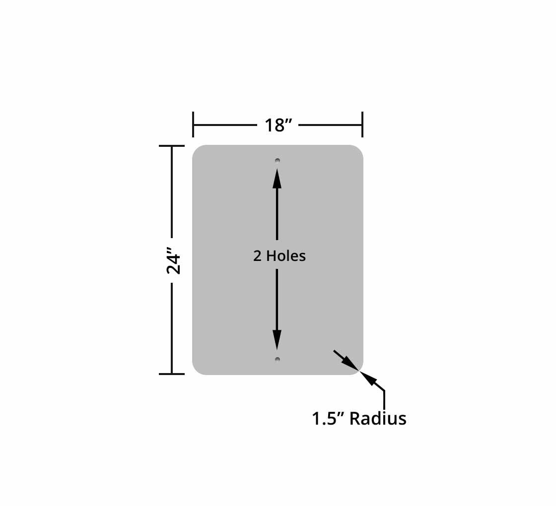 Slow, No Dust 15 MPH Aluminum Sign (HIP Reflective)