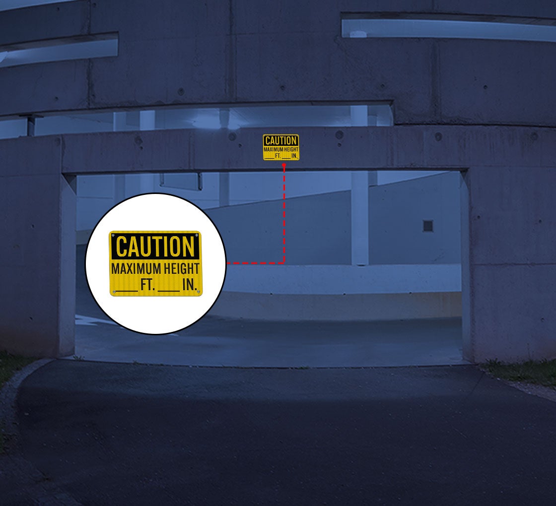 Maximum Height Aluminum Sign (EGR Reflective)