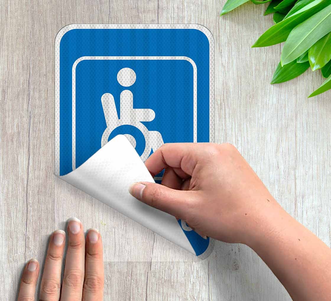 ADA Handicapped Parking Decal (EGR Reflective)