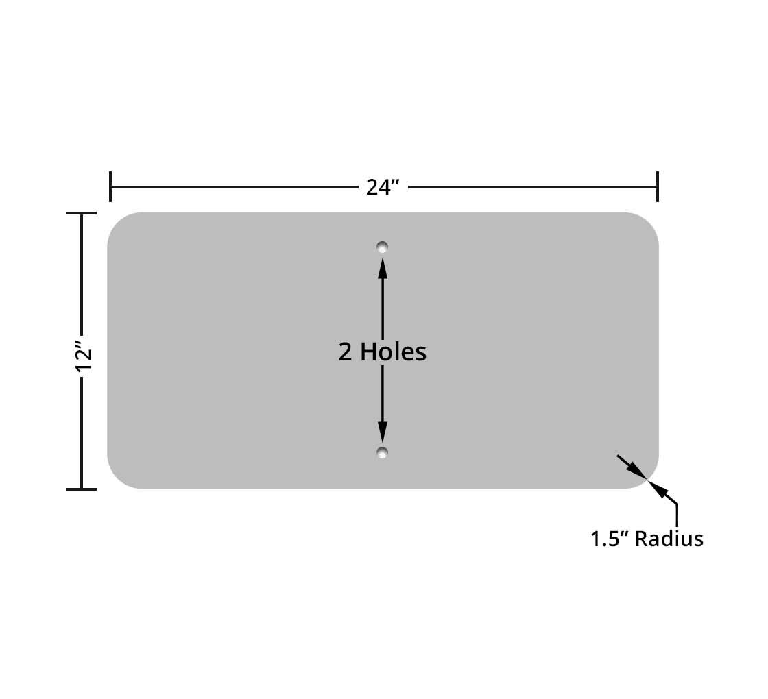 Left Diagonal Arrow Aluminum Sign (EGR Reflective)
