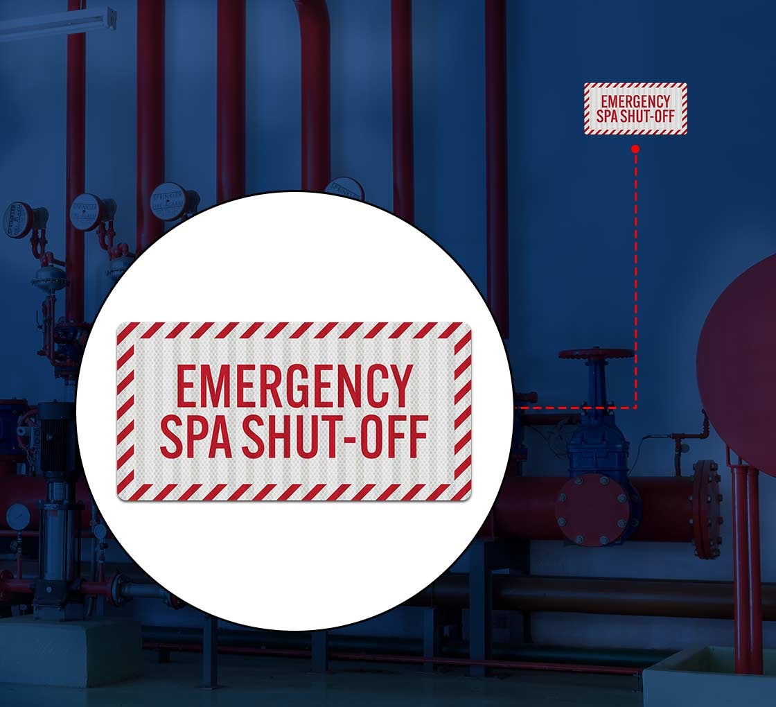 Emergency Label Decal (EGR Reflective)