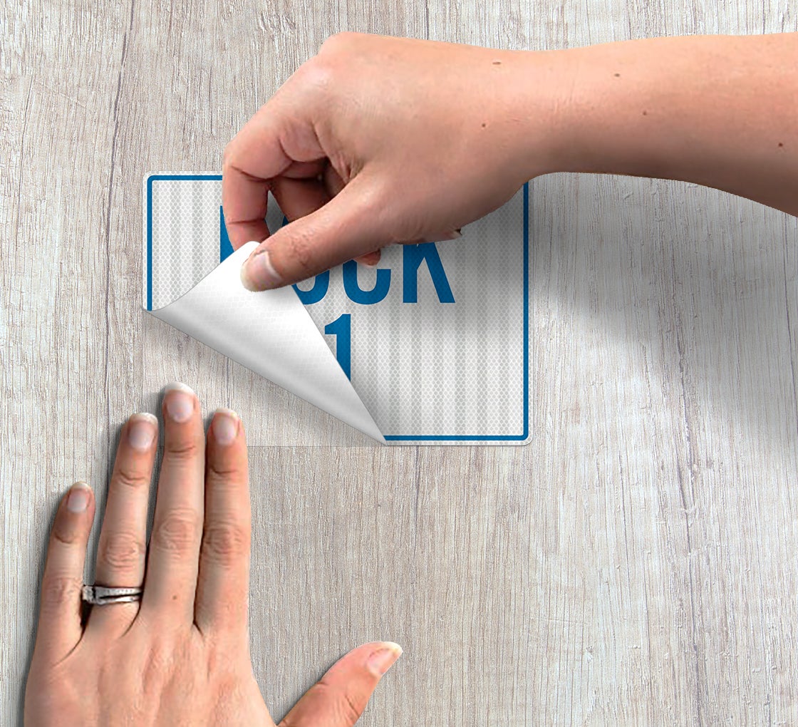 Dock Number Decal (EGR Reflective)