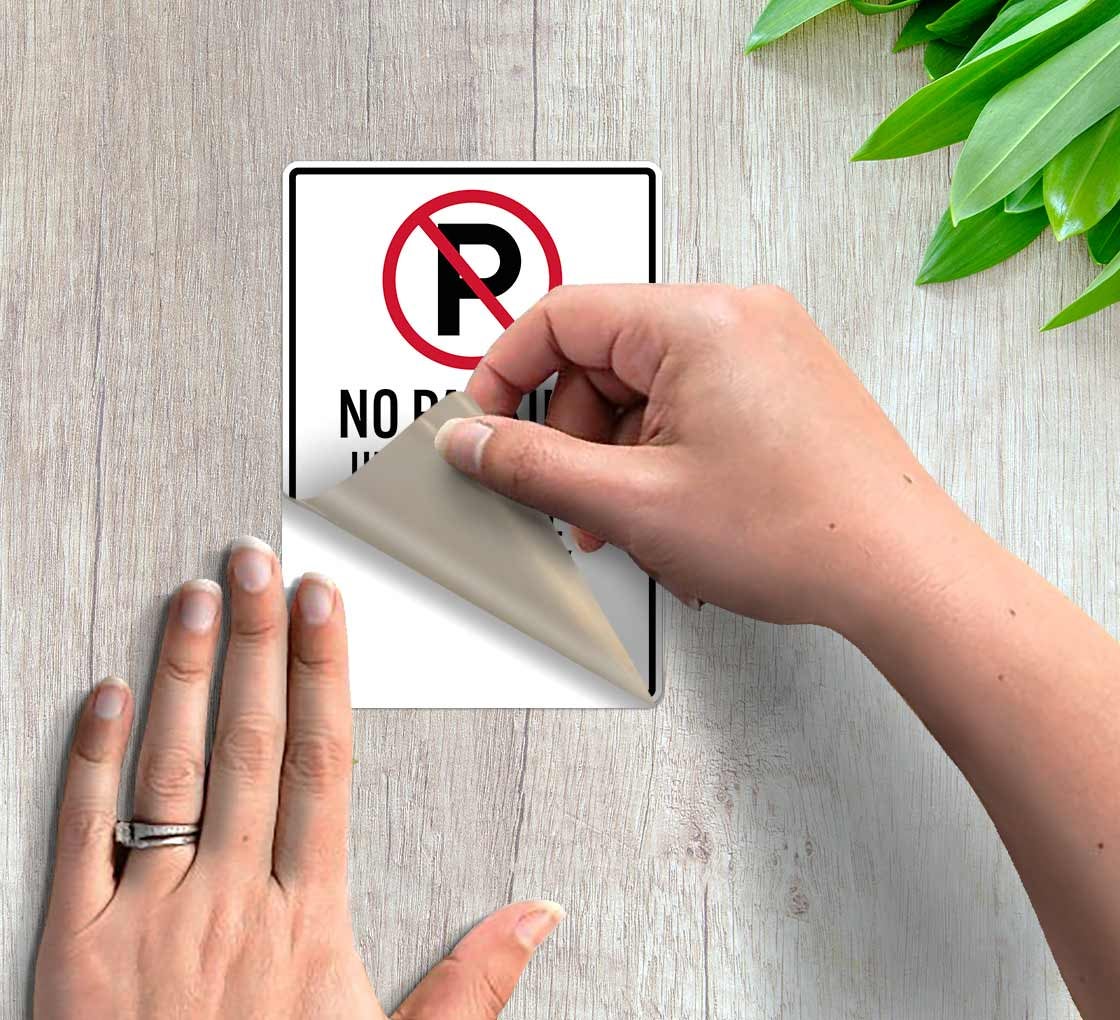Unauthorized Vehicles Will Be Towed Decal (Non Reflective)