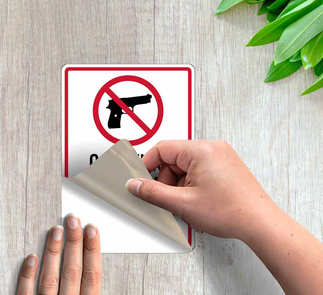 Carrying Concealed Weapons Is Prohibited Decal (Non Reflective)