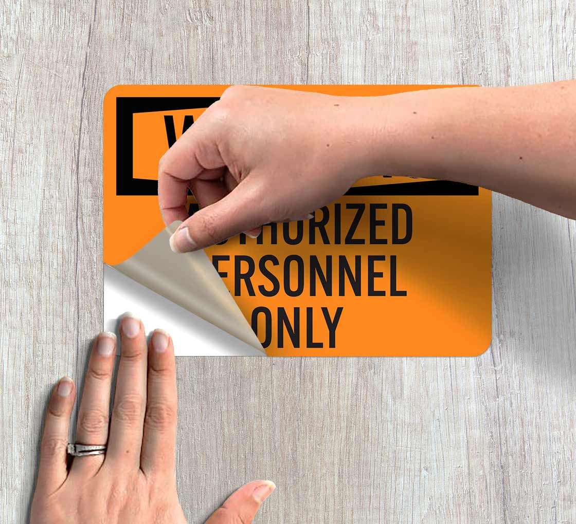Admittance Authorized Personnel Decal (Non Reflective)