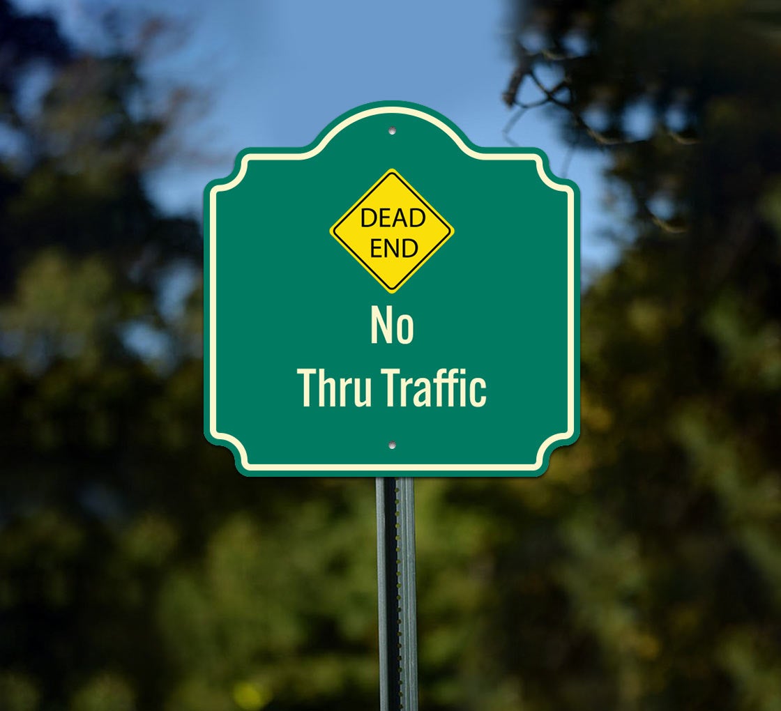 Decatur St Dead End Sign Dead End Road Sign