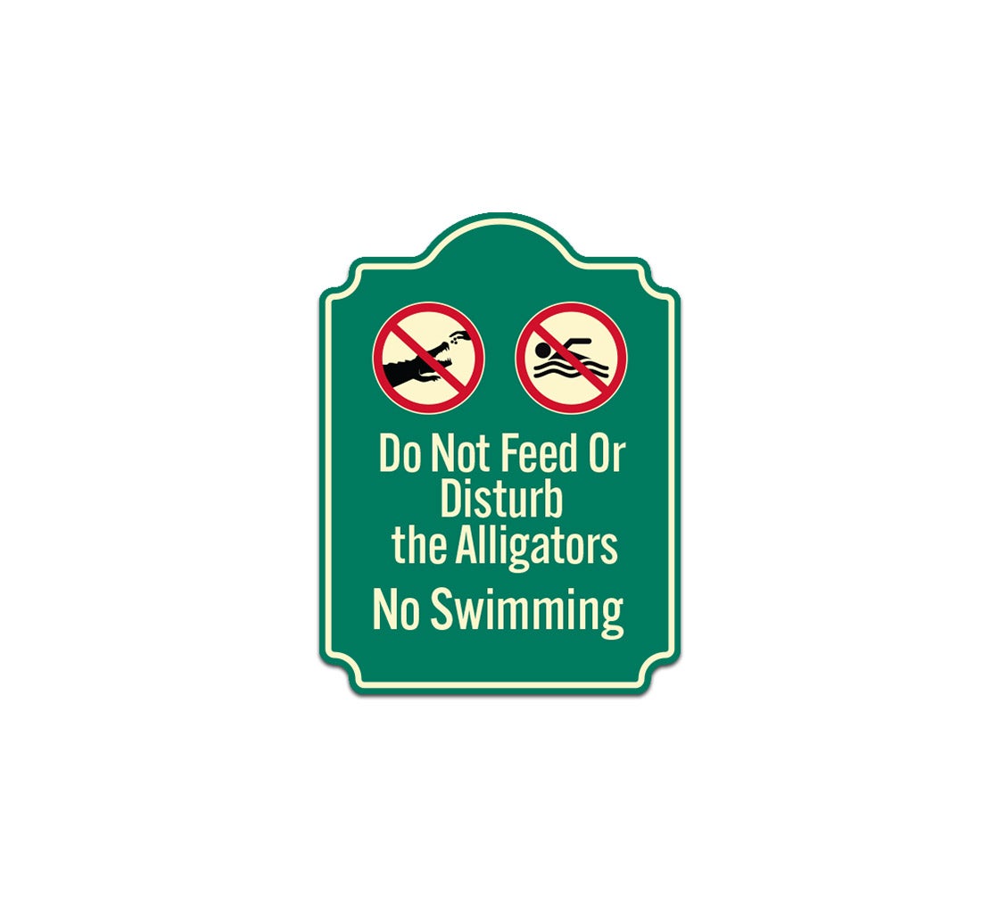 Do Not Feed The Alligators Warning Sign - 7x10 Inch Aluminum Novelty Sign, Indoor/Outdoor, Made In USA, Florida Gators Humor Sign - View #7
