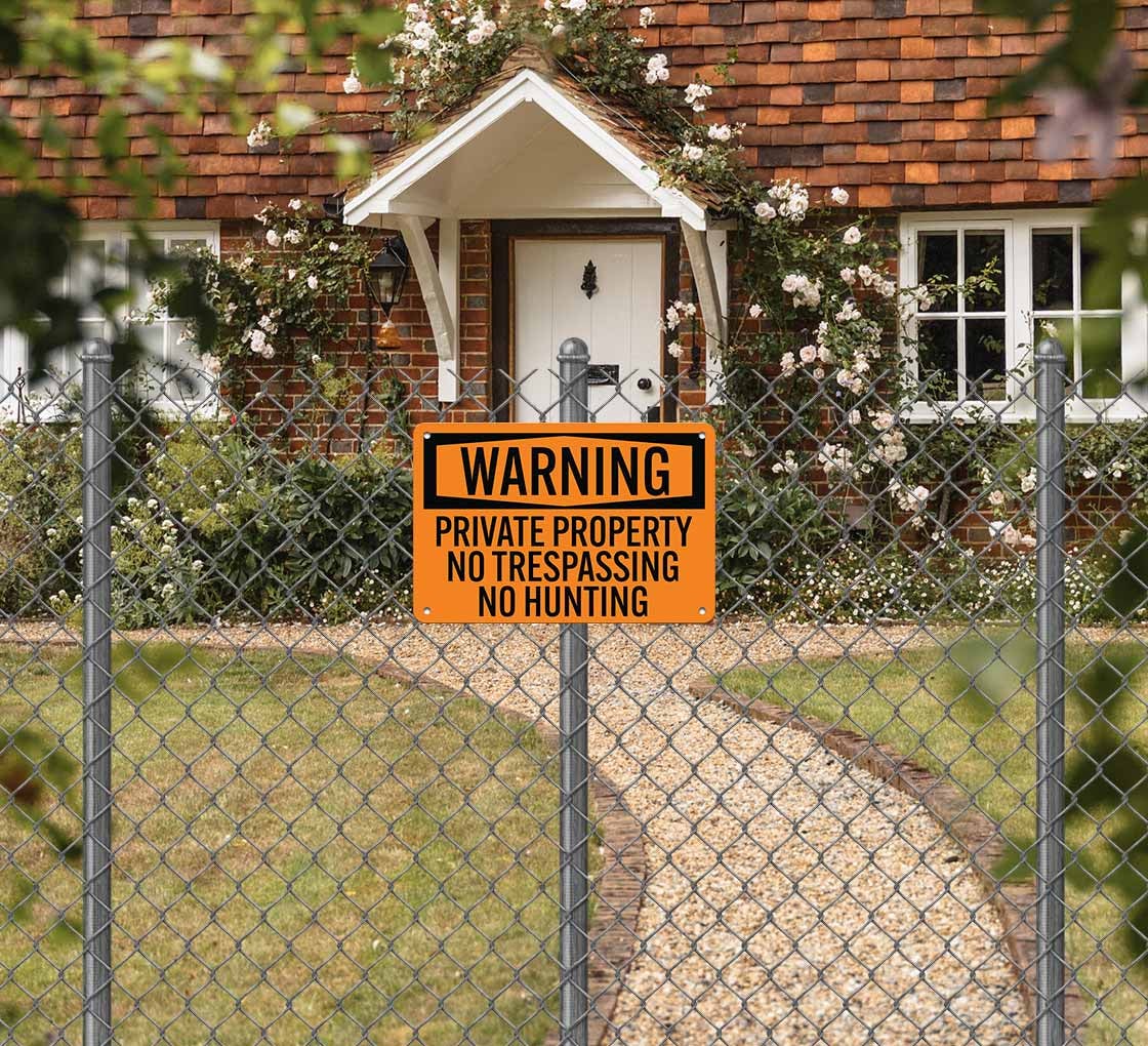 OSHA No Trespassing Aluminum Sign (Non Reflective)
