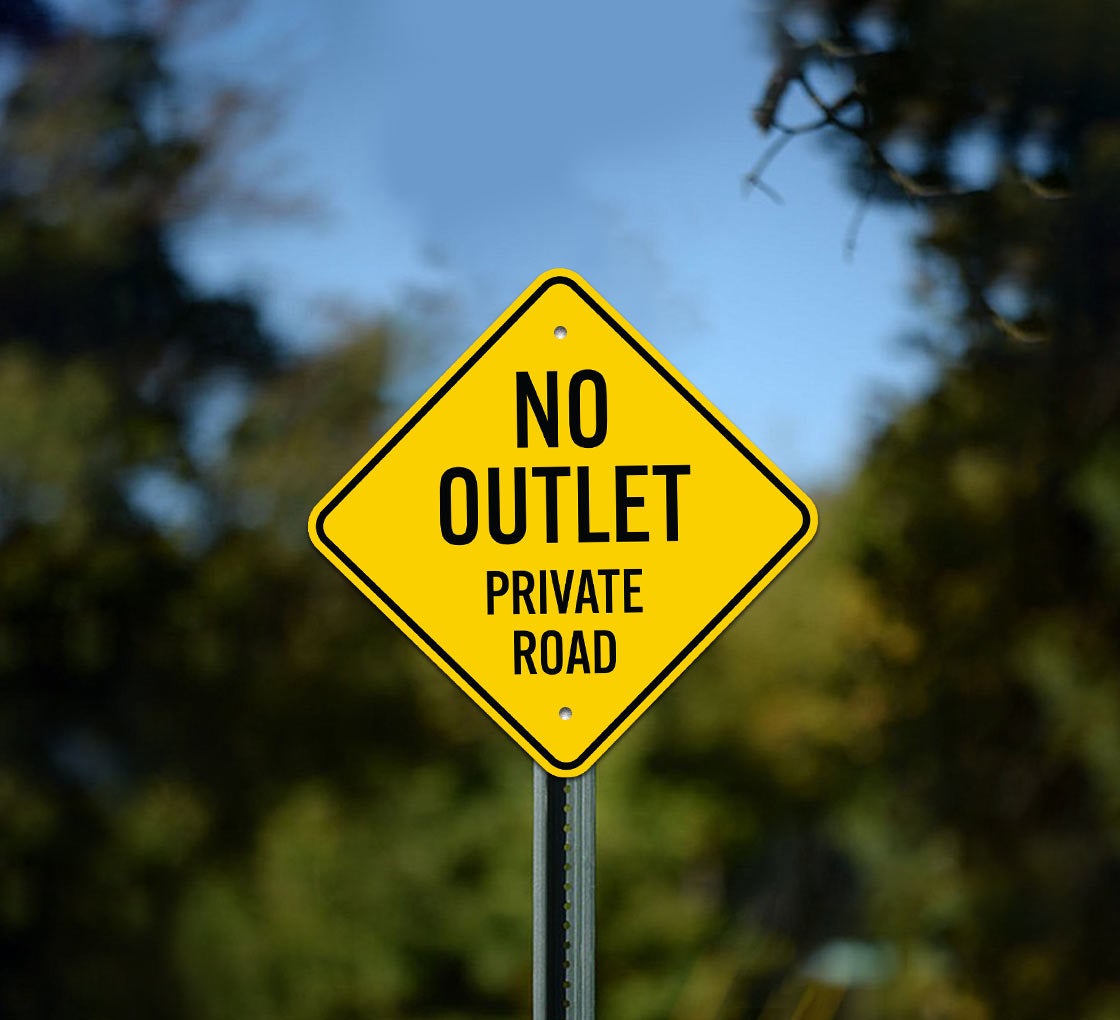 USAストリート看板　NO OUTLET USAストリート看板 NO OUTLET