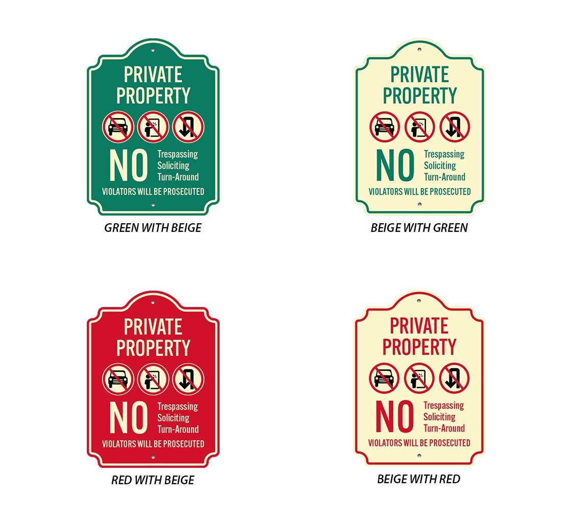 no-trespassing-soliciting-turn-around-aluminum-sign-non-reflective for Free Printable Private Property Signs No Trespassing Soliciting Turn Around Aluminum Sign (Non Reflective) for Free Printable Private Property Signs