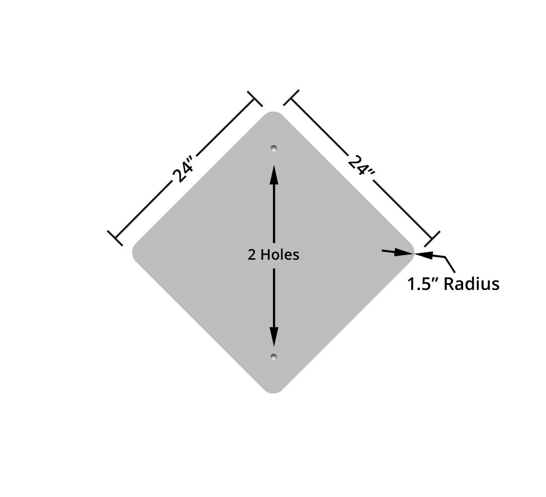 Dead End Ahead Aluminum Sign (Non Reflective)