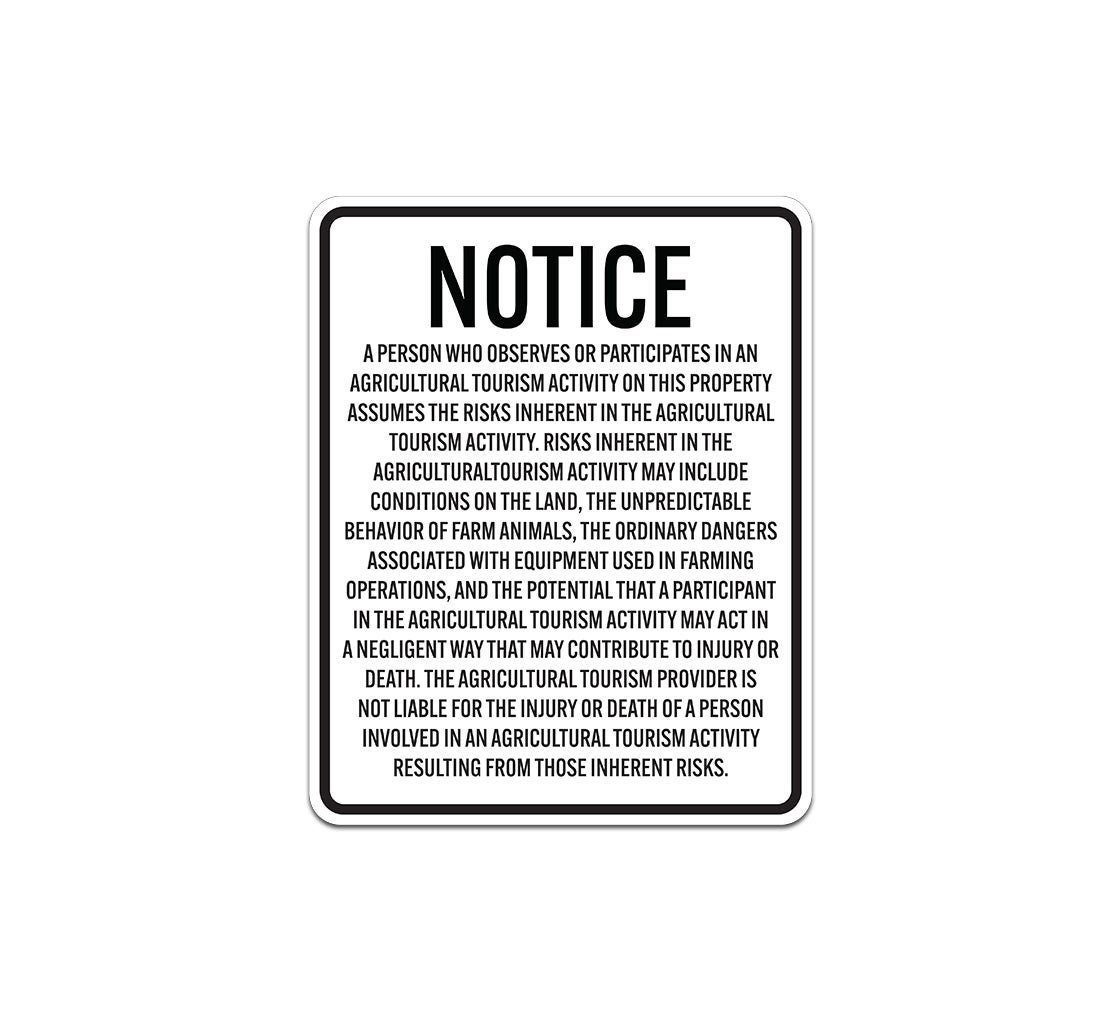 Wisconsin Agritourism Aluminum Sign (Non Reflective)