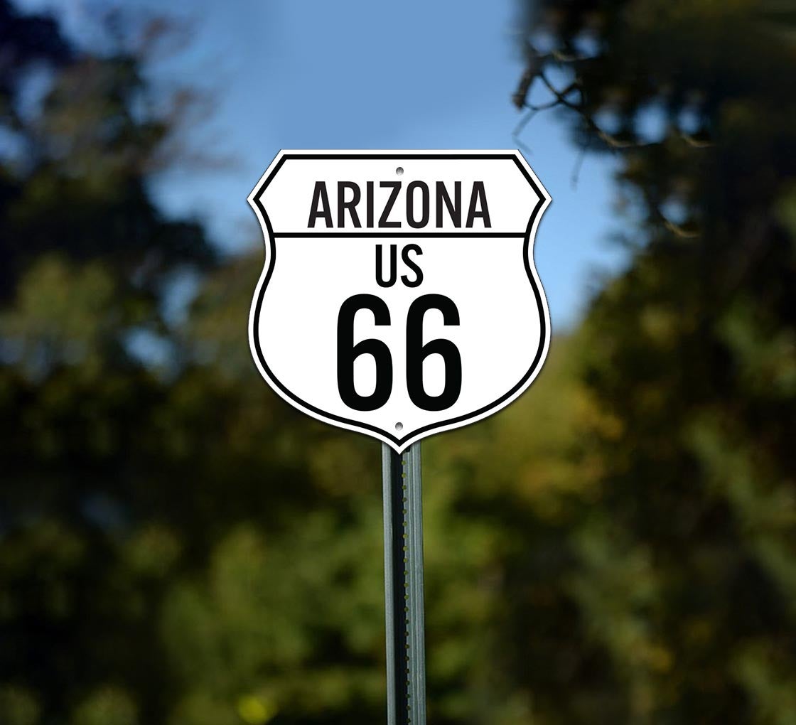 Arizona Route Marker Aluminum Sign (Non Reflective)