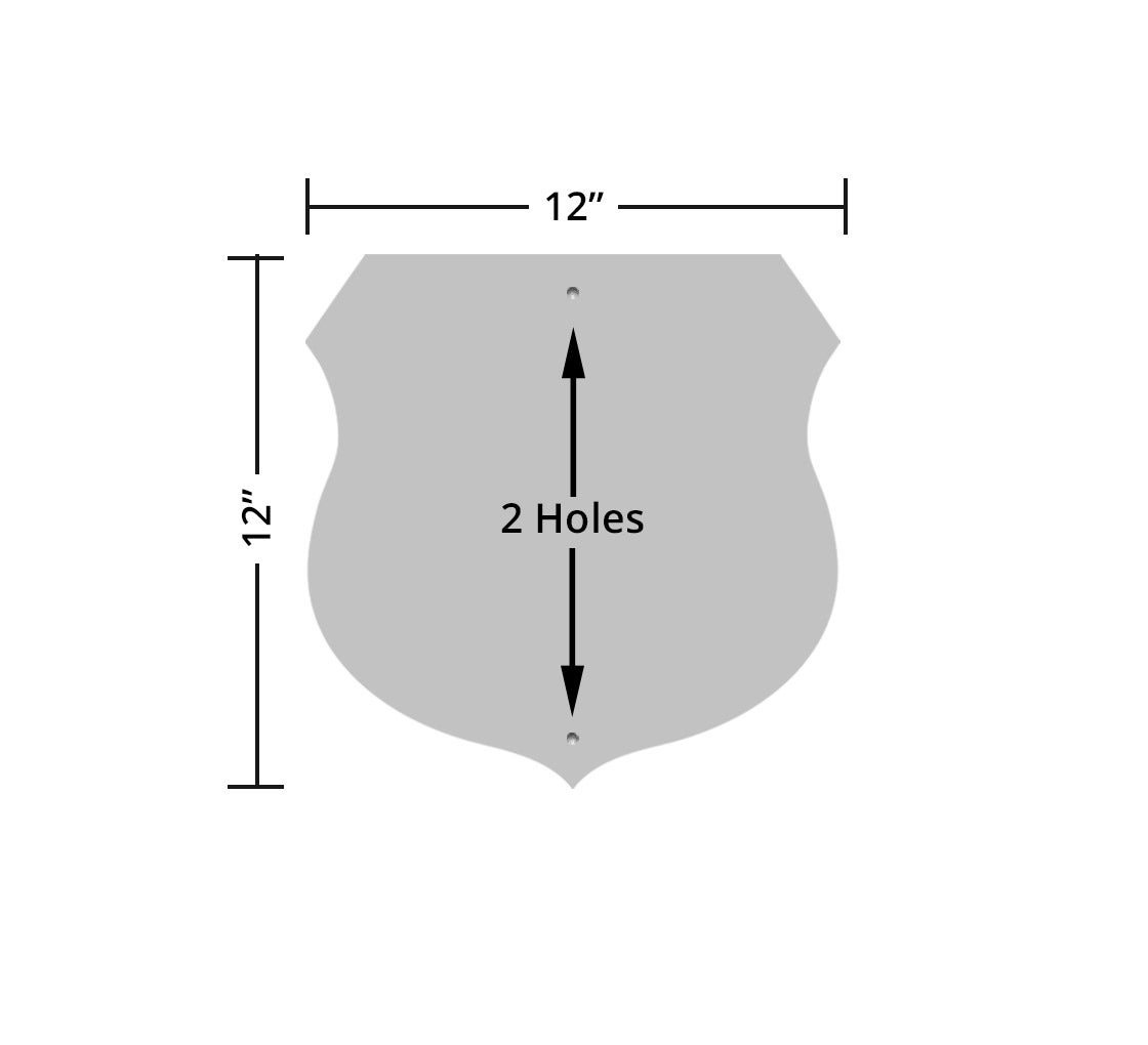 Arizona Route Marker Aluminum Sign (Non Reflective)