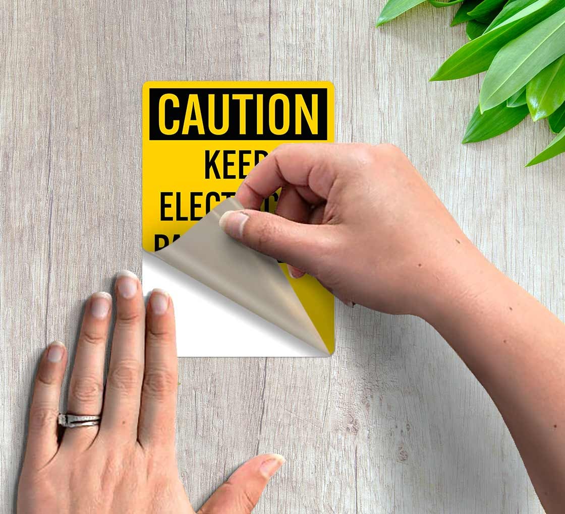 Keep Electrical Panel Clear Decal (Non Reflective)