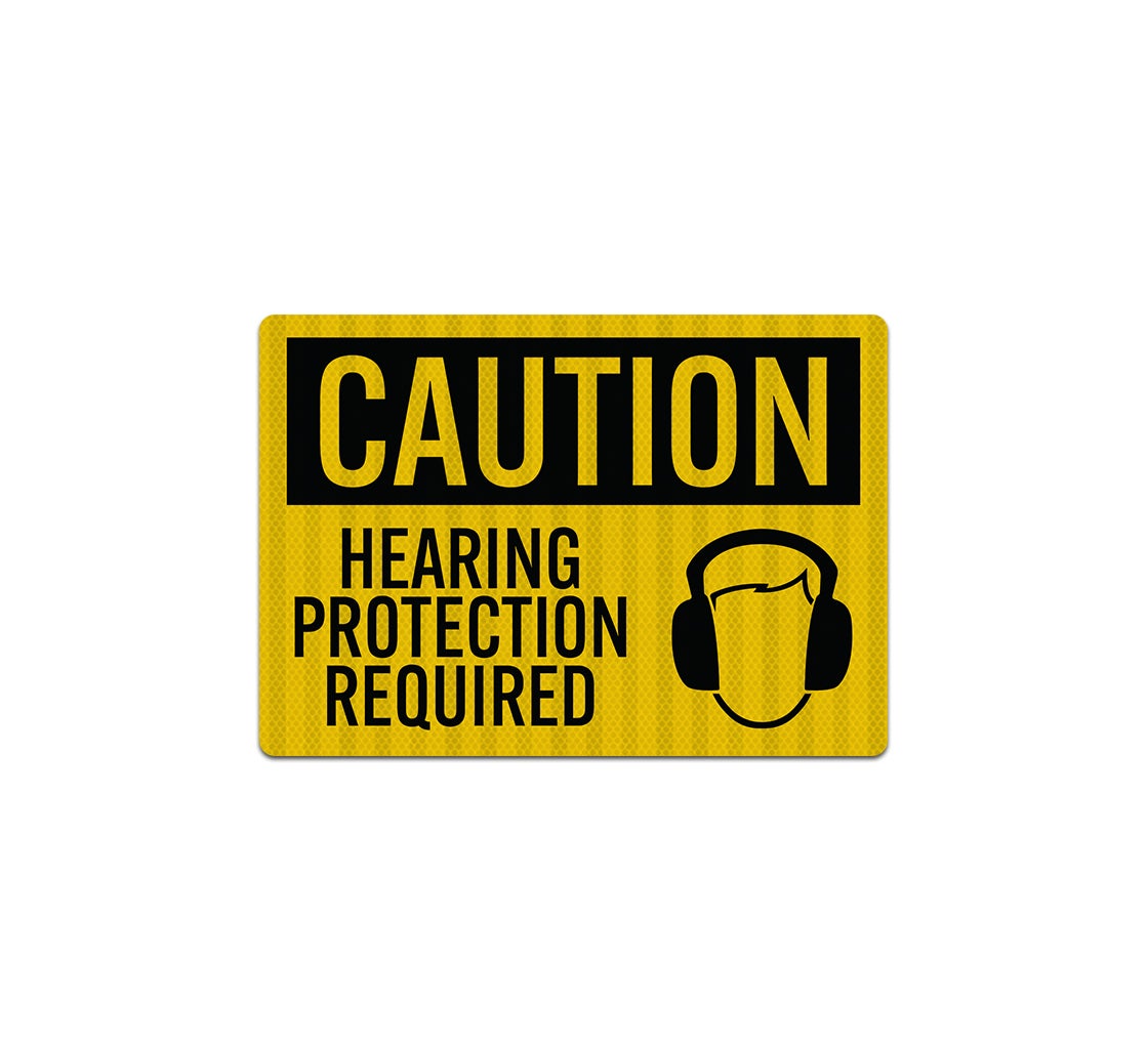 Hearing Protection Required Decal (EGR Reflective)