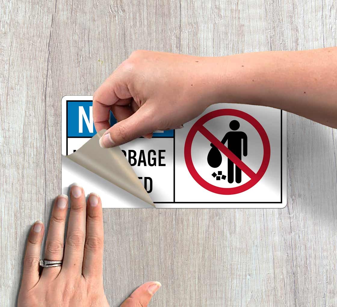 Shop for No Trash Allowed Sign | BannerBuzz, image size:1120x1020