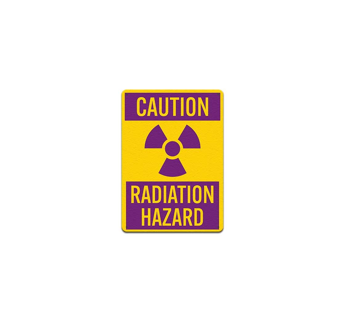 Radiation Hazard Plastic Sign
