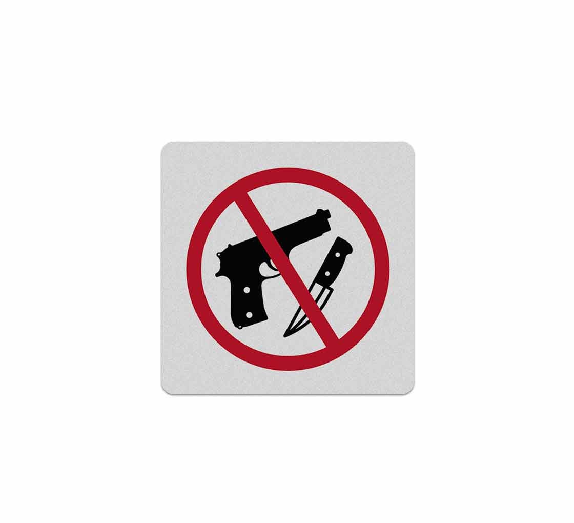 No Weapons Symbol Decal (Reflective)