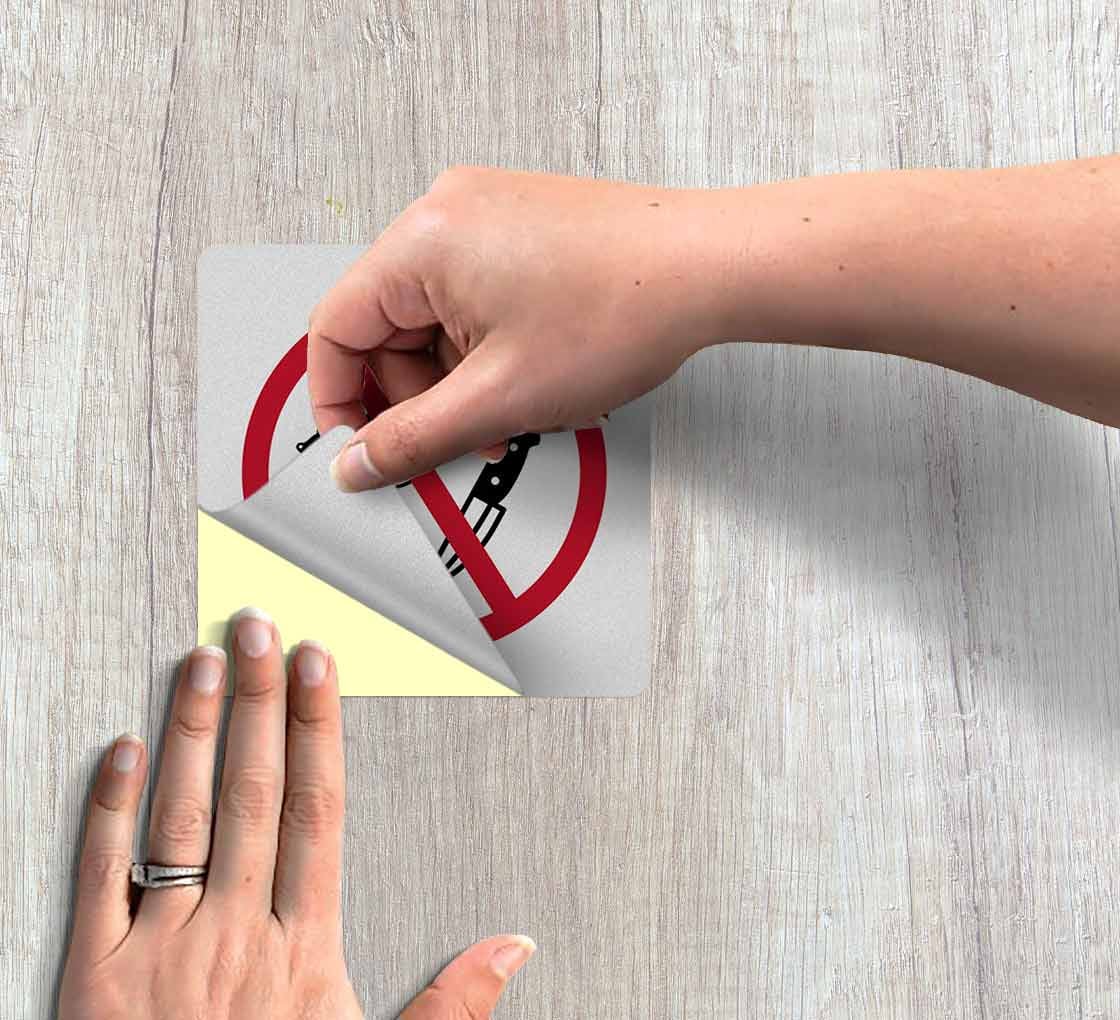 No Weapons Symbol Decal (Reflective)