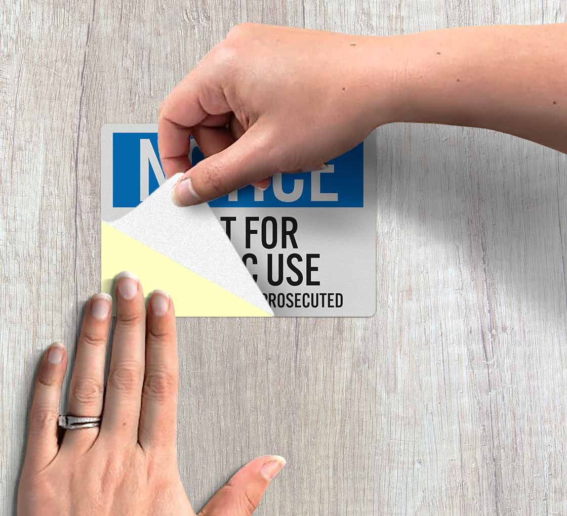 OSHA Notice Dumpster Decal (Reflective)