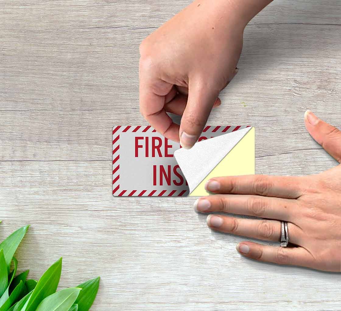 Fire Riser Inside Decal (Reflective)