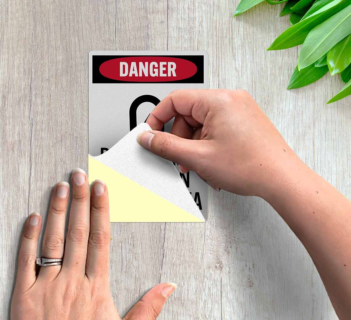 OSHA Pacemaker Radiation Hazard Area Decal (Reflective)
