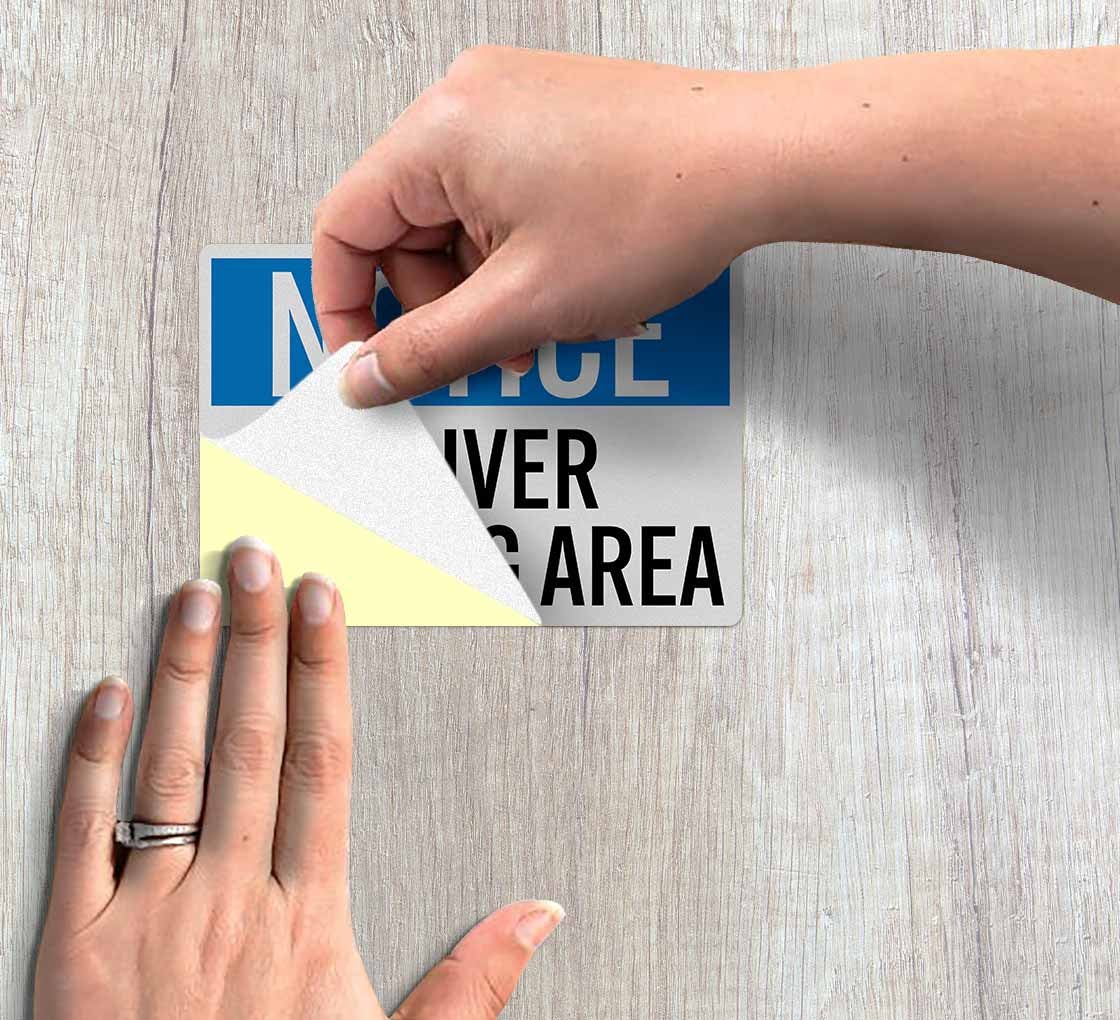 OSHA Driver Waiting Area Decal (Reflective)