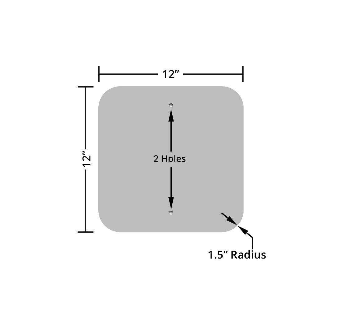 Pedestrian Symbol Aluminum Sign (Reflective)