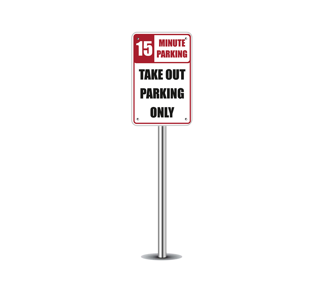 No Parking This Space is Reserved Print Red Black White Car Lot Horizontal Notice Business Store Office Sign Larg 12x18 