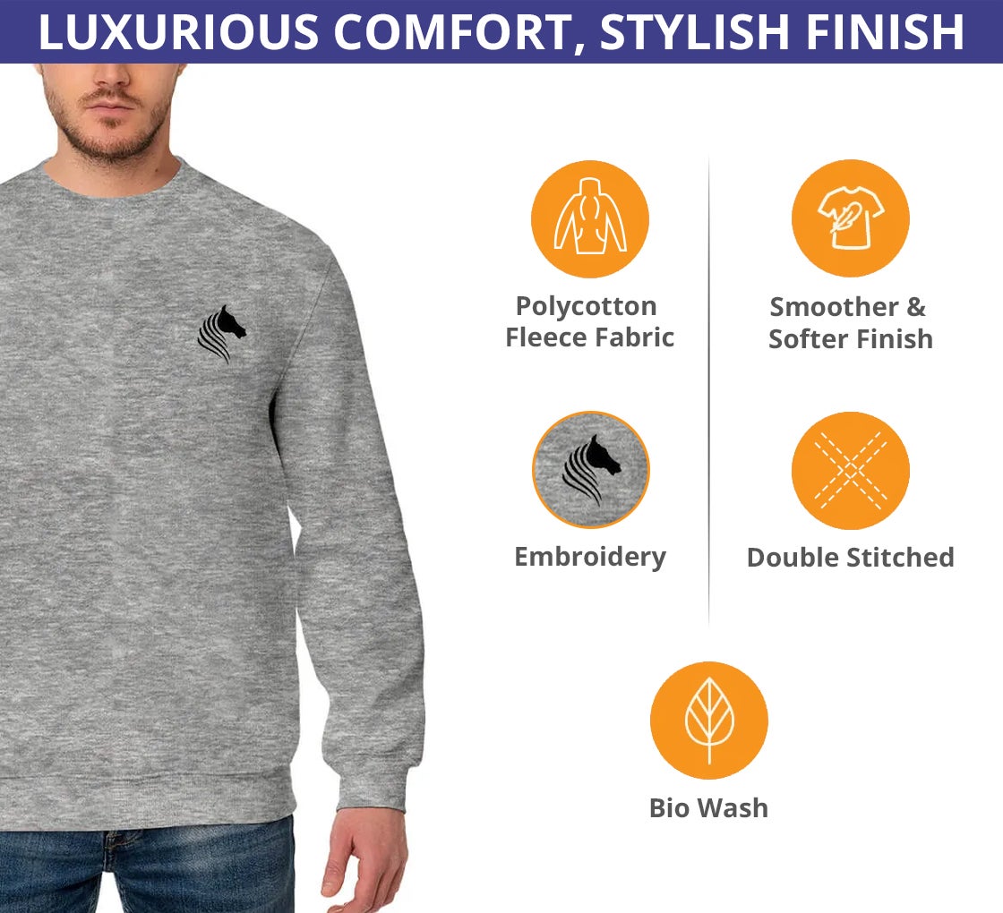 Buy Cozy, Trendy and Durable Men's Custom Embroidered Sweatshirt