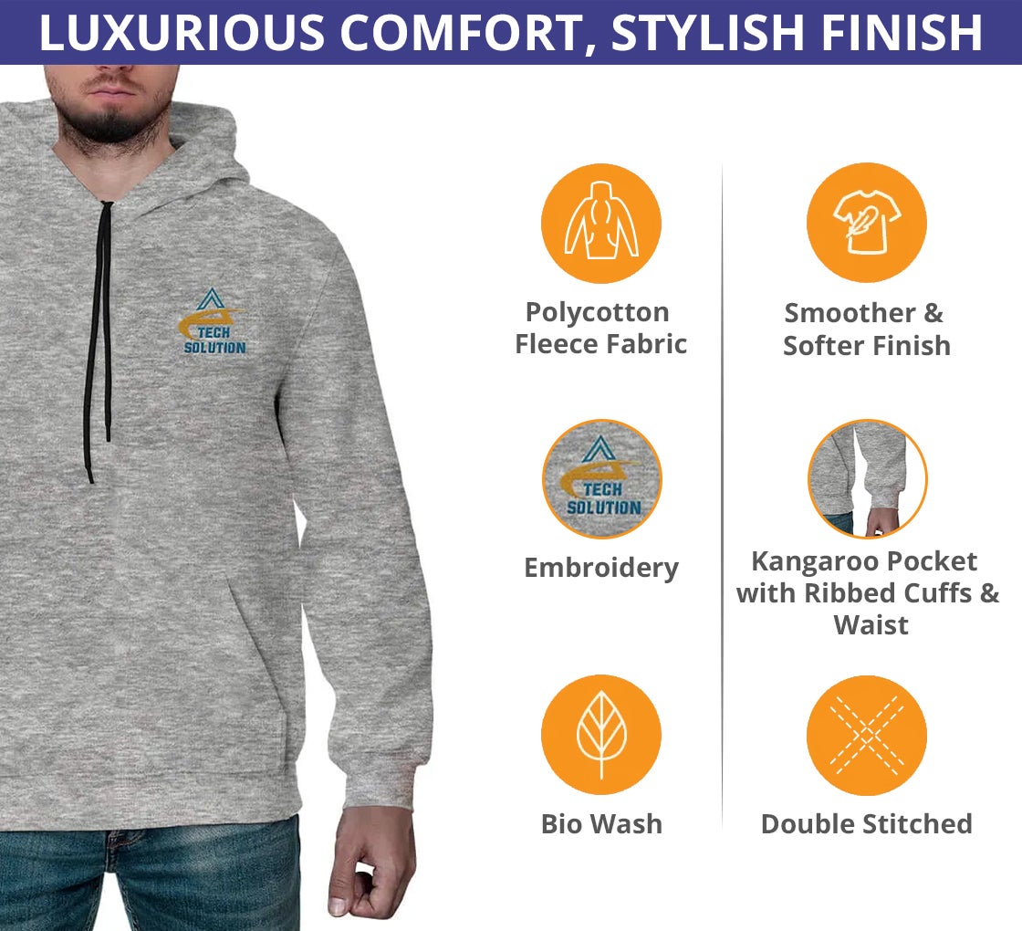 Men's Hoodies - Embroidered