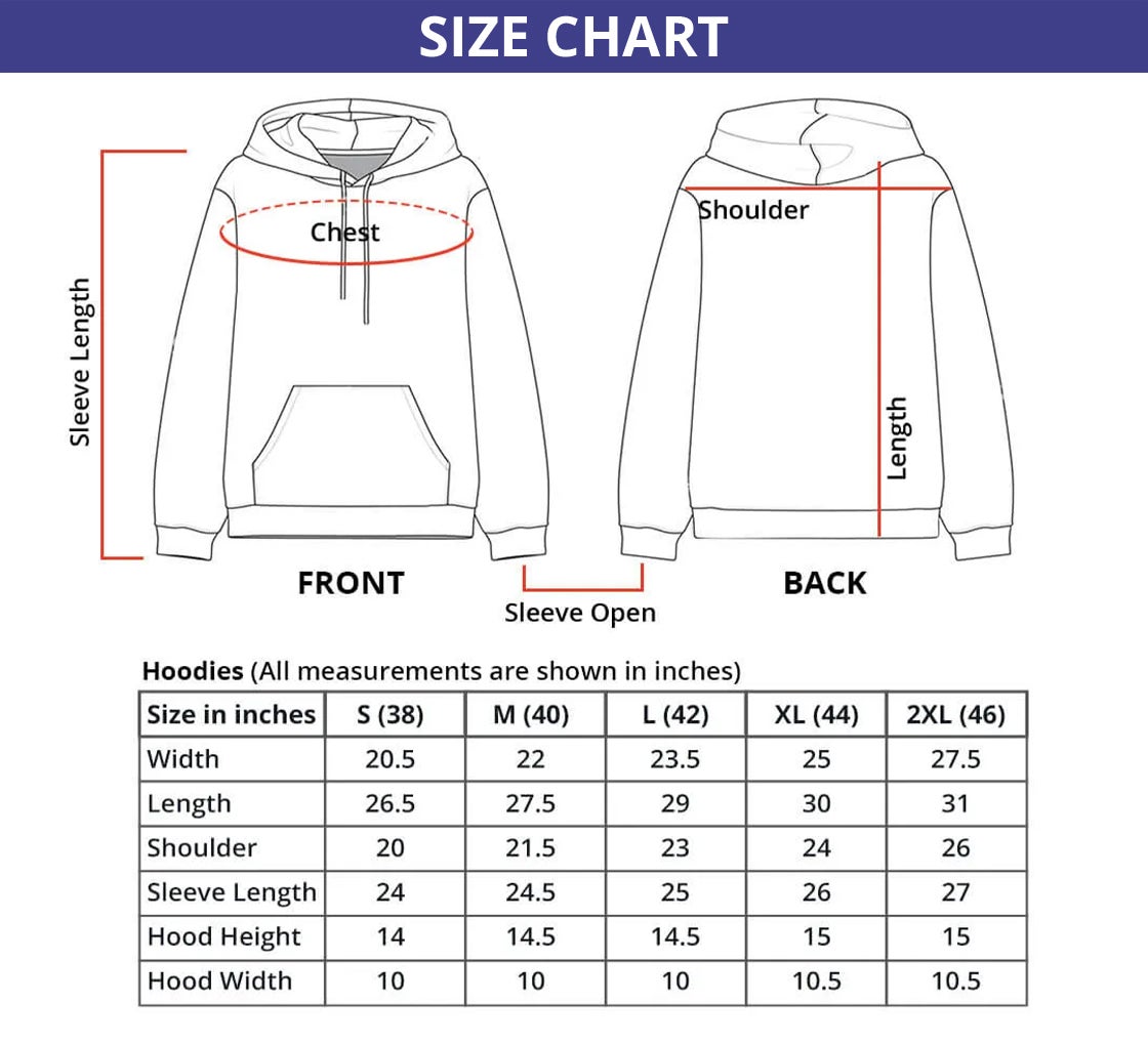 Men's Hoodies - Embroidered
