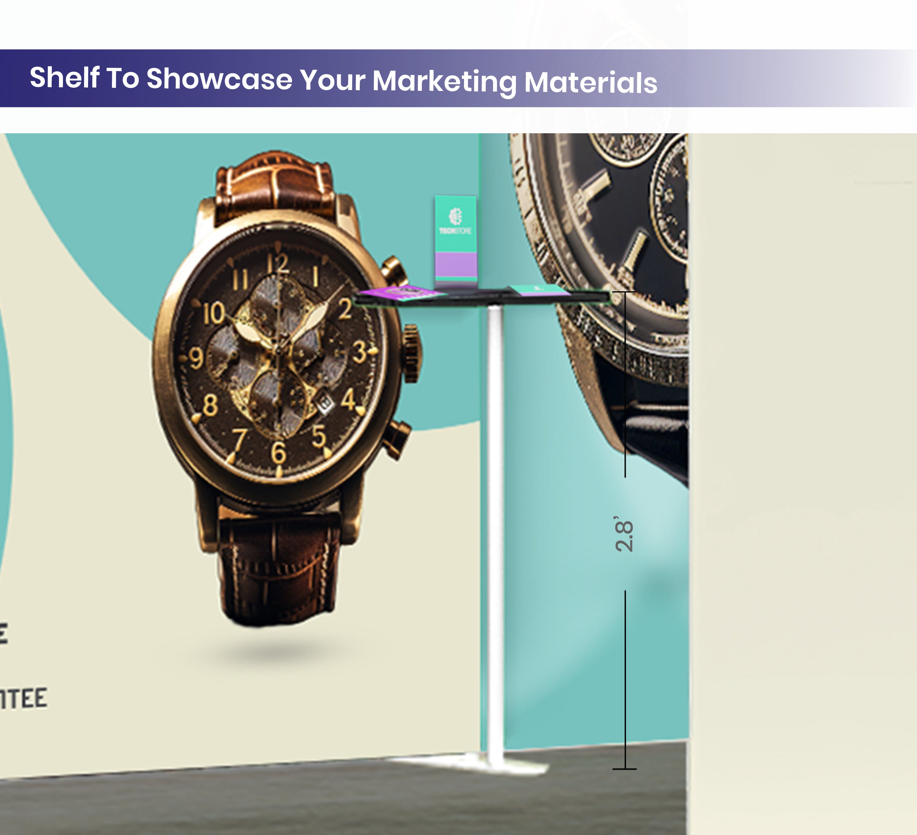 20ft Inline Trade Show Booth – Complete Display Package with Dual Podiums & Banner Stand