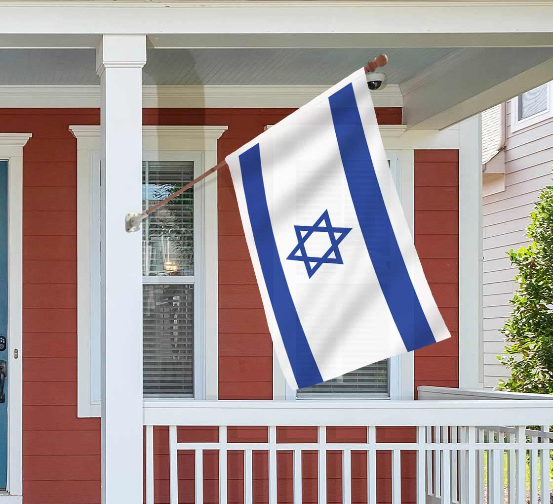 Polyester State of Israel Flag outside or inside Wind weather car patriotic Gift