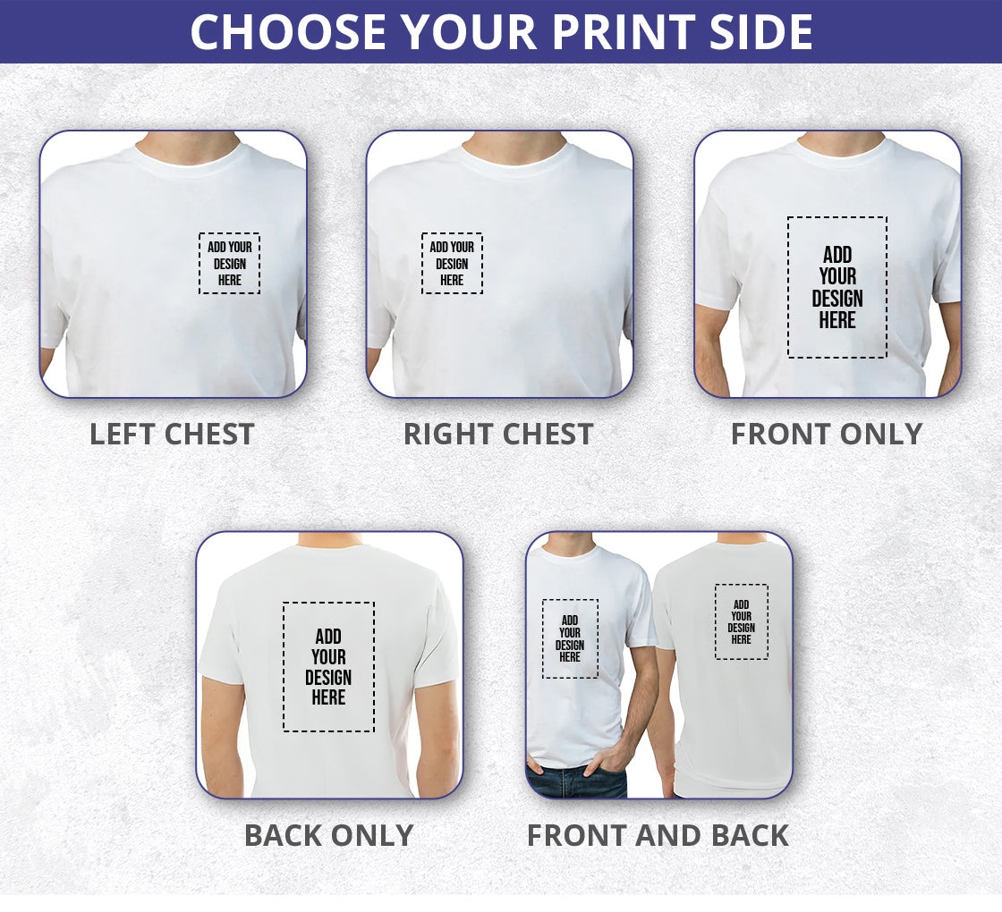 Men's Printed Organic T shirt - Crew Neck