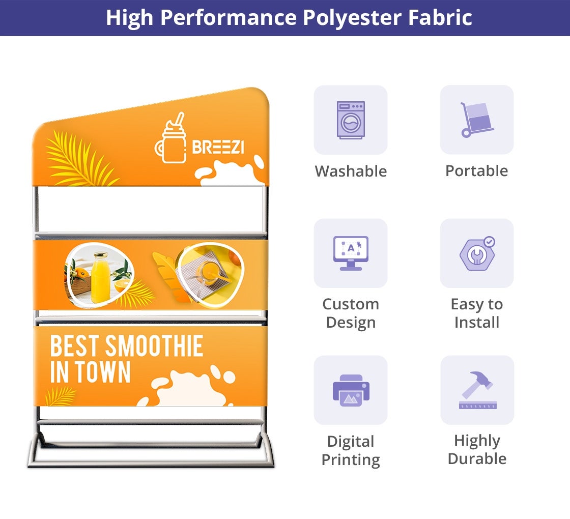 Portable Display with Shelves