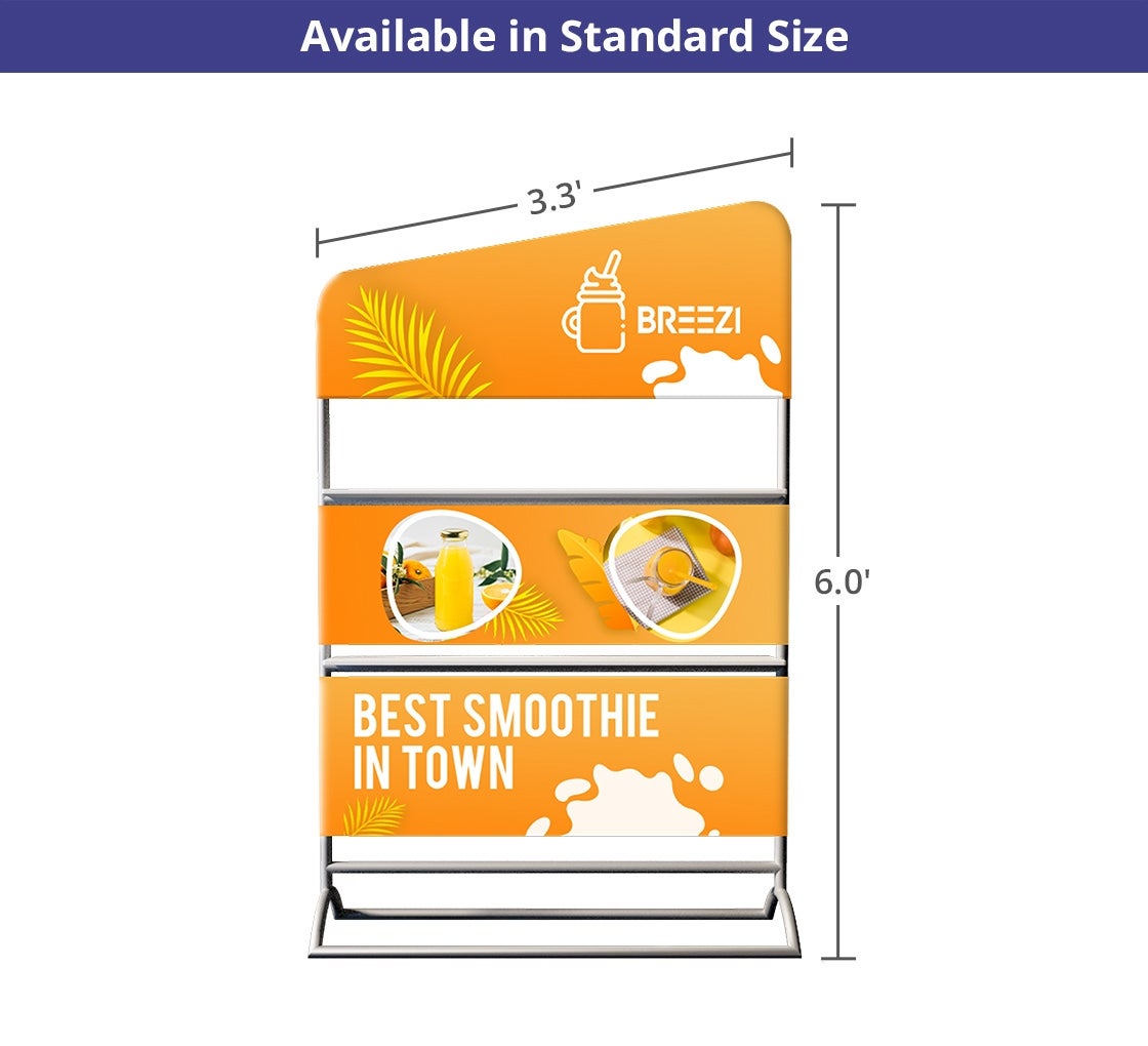 Portable Display with Shelves