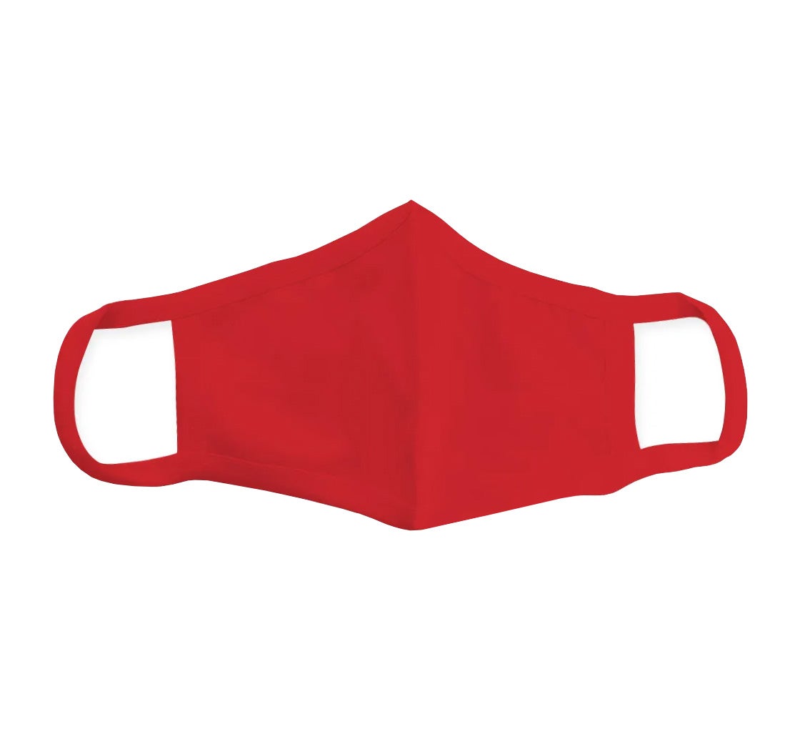 Washable Reusable Cotton Face Mask With Bold Lip Smiley Face Design