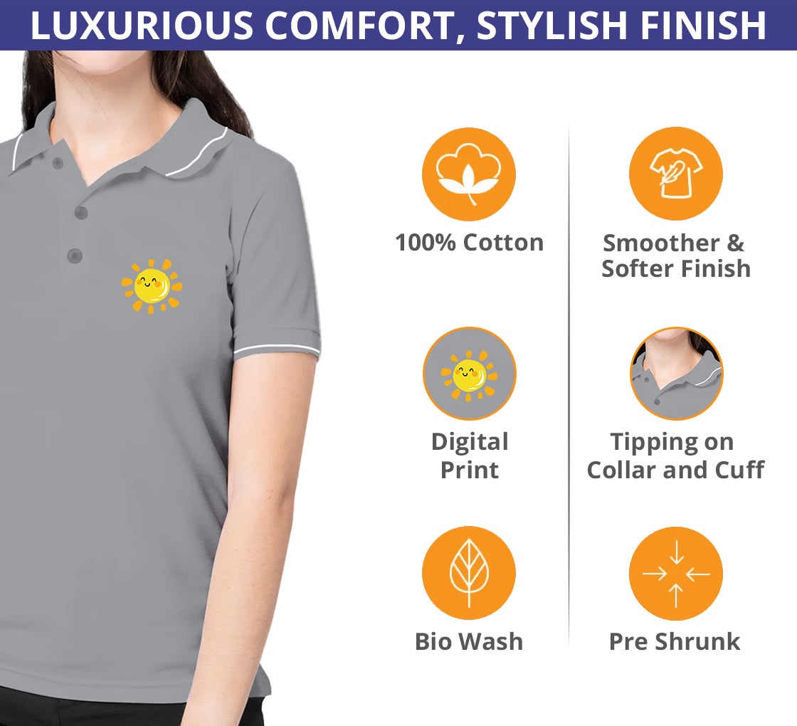 Women's Polo Shirt - Printed Online| Fast Delivery - Bannerbuzz.com