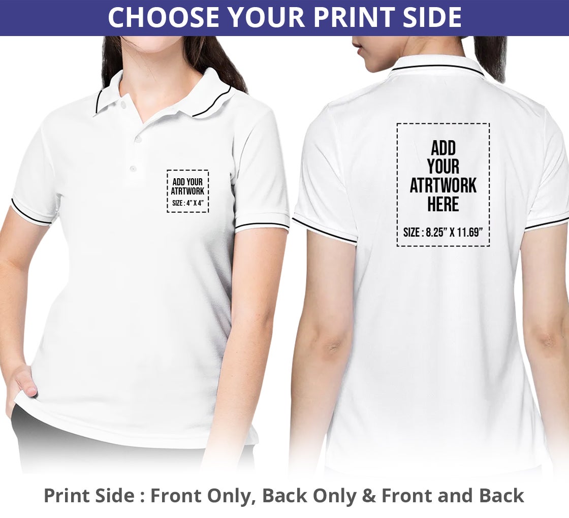 Women's Polo Shirt - Printed Online| Fast Delivery - Bannerbuzz.com