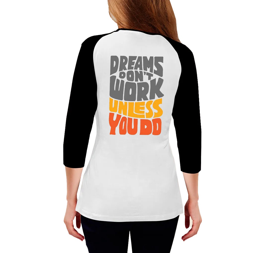 Buy Women's Printed Raglan T-Shirt - 3/4 Sleeves | BannerBuzz