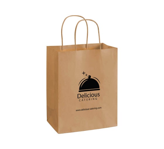 Printed Kraft Paper Shopping Bags 