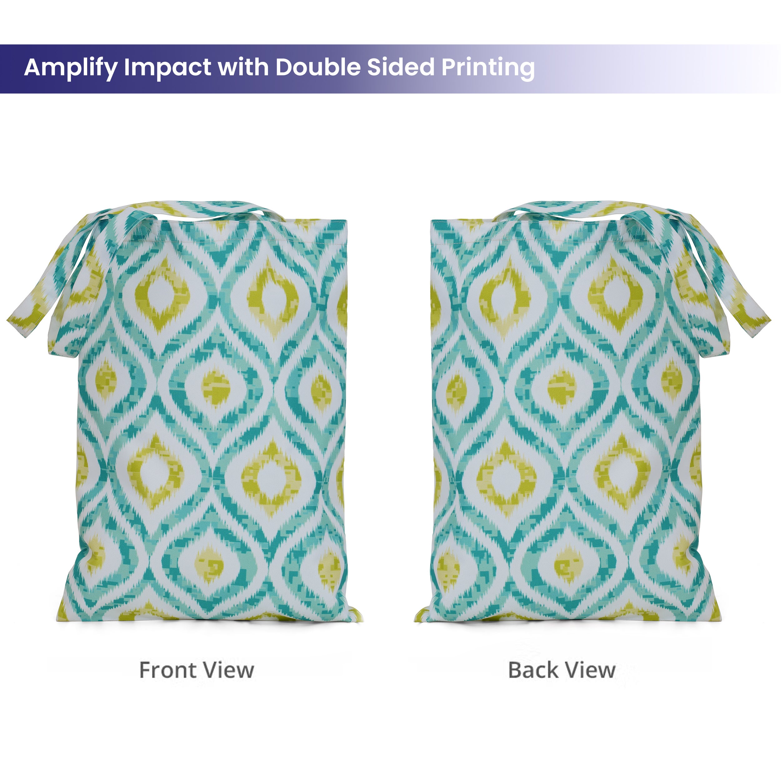 canvas tote bags all side printed amplify impact with double sided printing