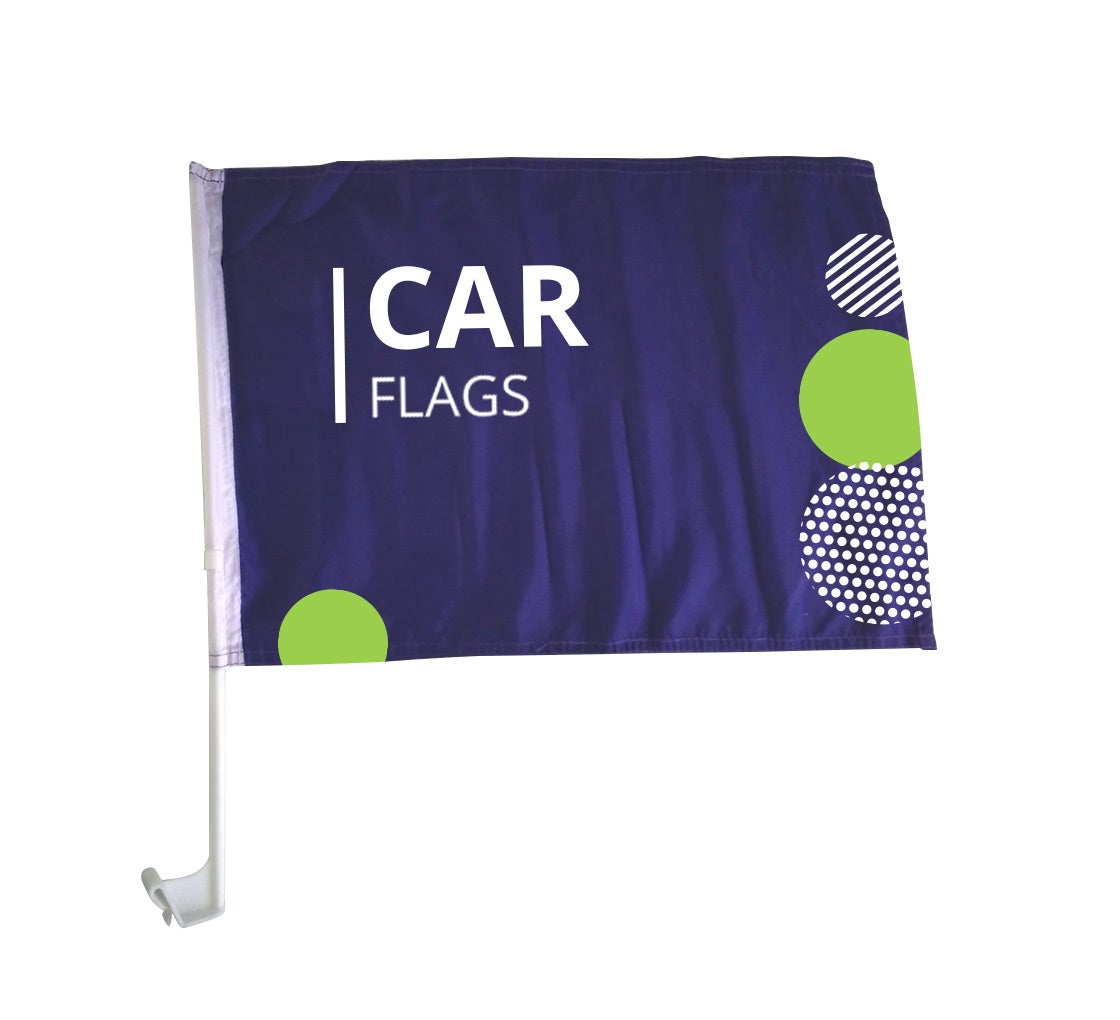 Black Online Stores Solid Car Flag