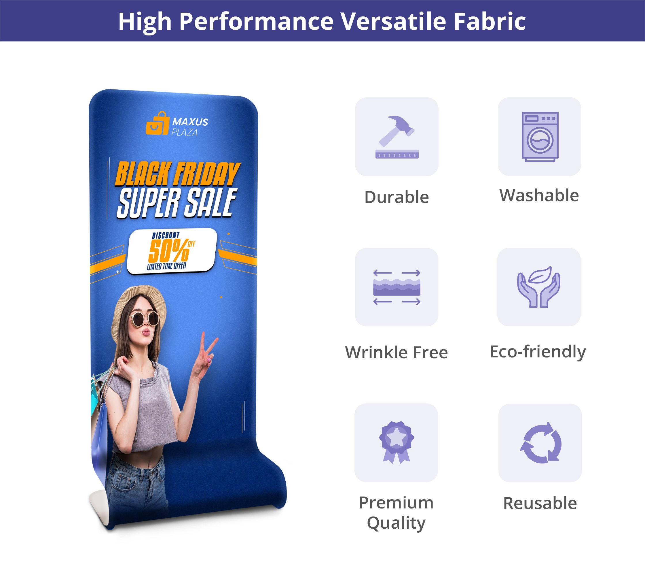 Fabric Display Stand Snake B