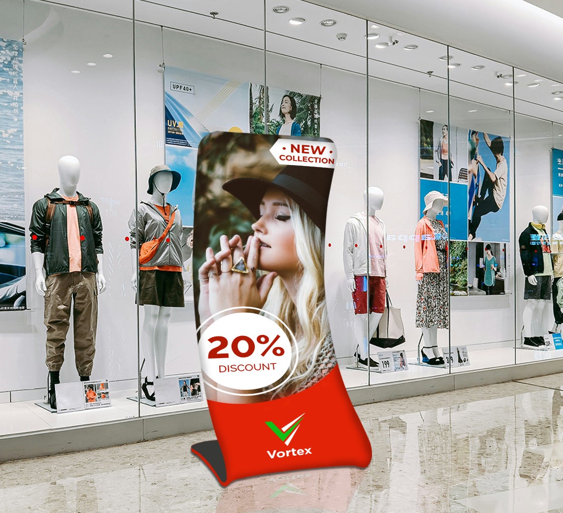 Fabric Display Stand Snake C