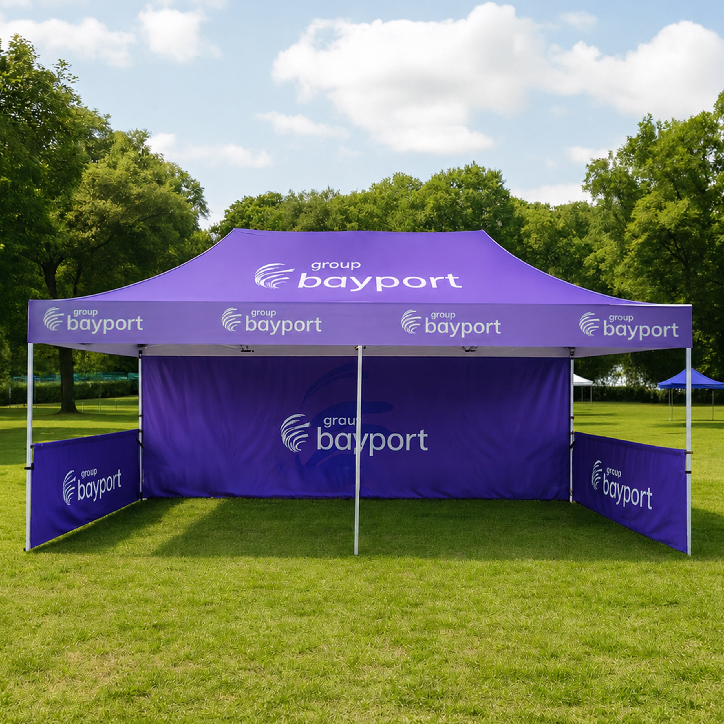 tente pour marché ambulant PLIANTE PRO 3 X 3 M Kenya Exclusive Tented Safari Stil:Claudel & Kahlo Möbelfolie Holz Optik