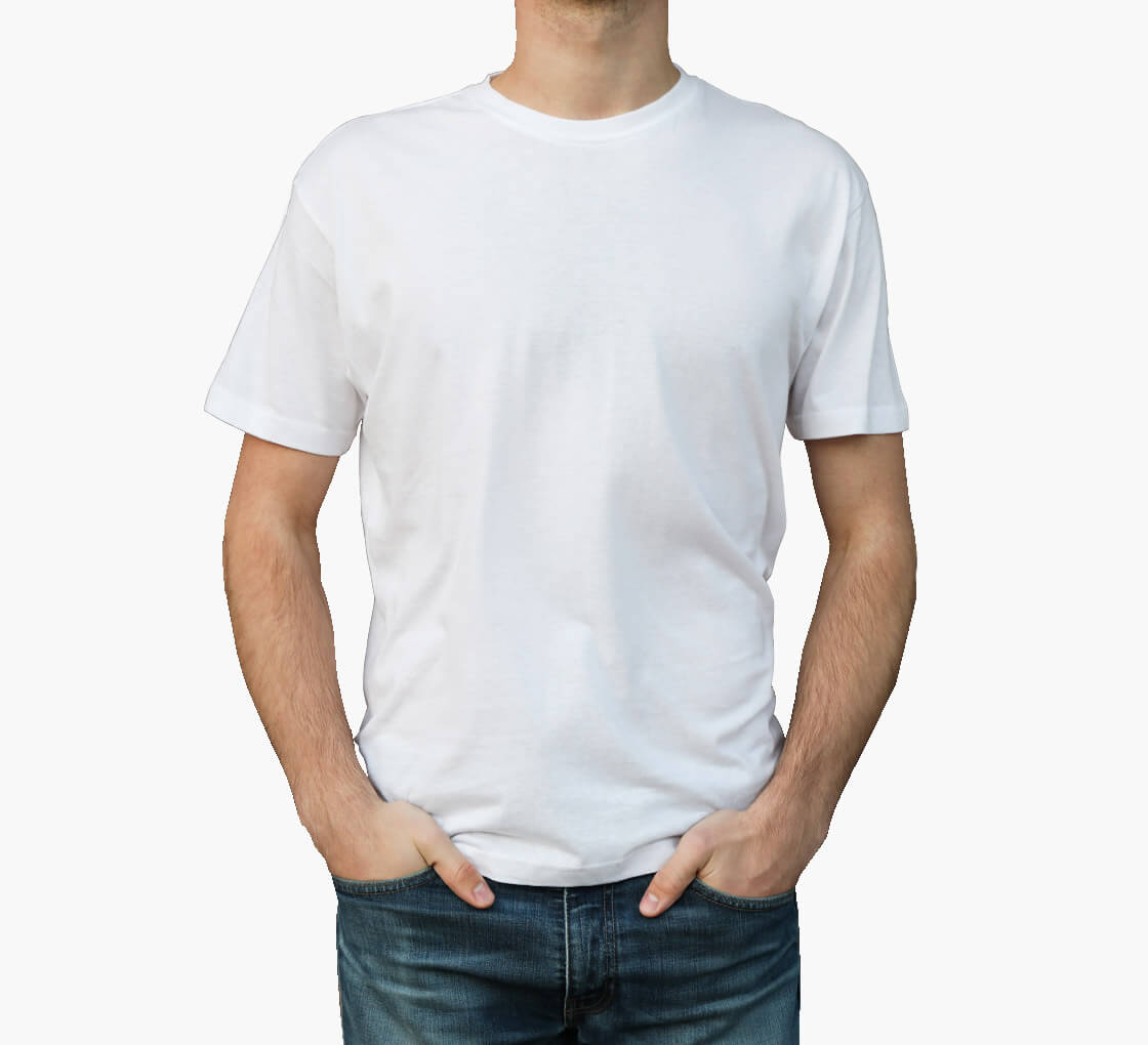 Buy Men's T-Shirt - Crew Neck & Get 20% Off